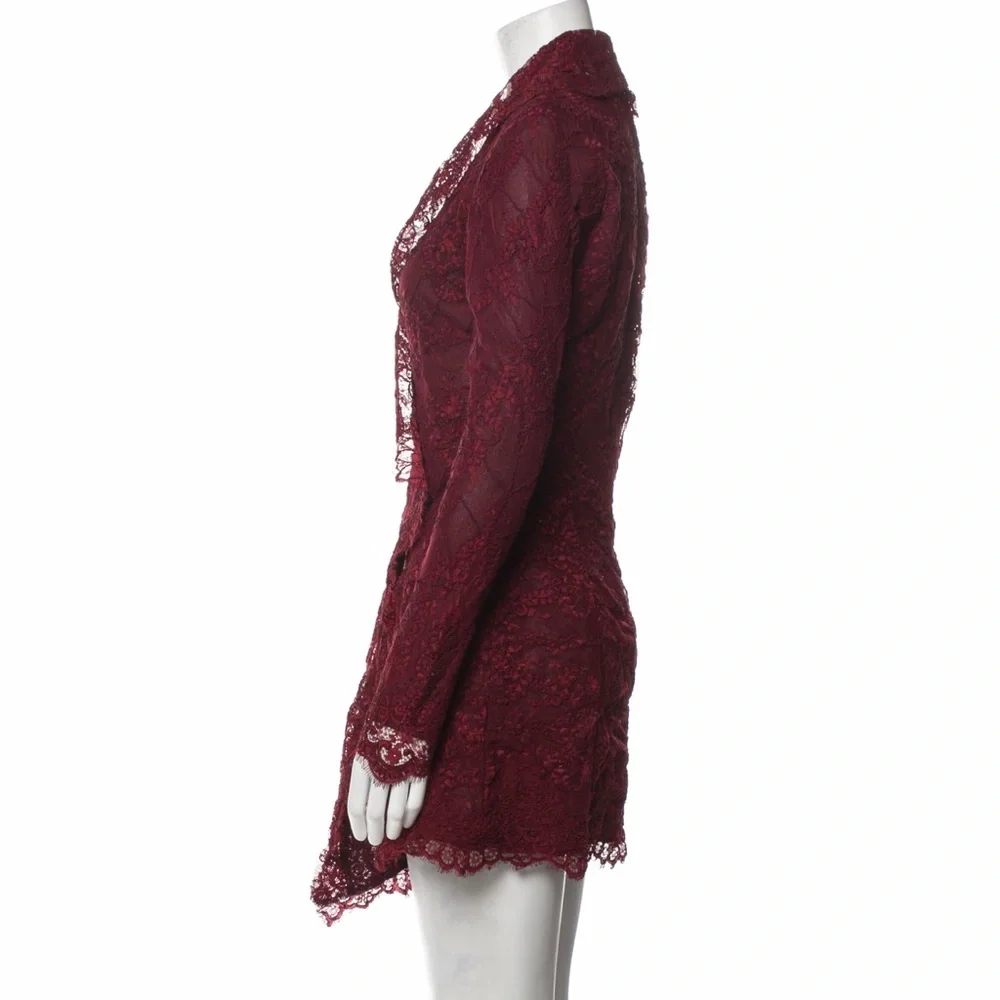 STONE COLD FOX OXBLOOD LACE FILLMORE DRESS-NWT - Picture 8 of 15